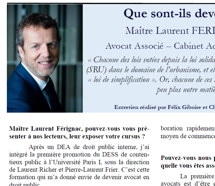 Retrouvez l’entretien de Laurent Férignac dans la Gazette de l’IDPA Retrouvez l’entretien de Laurent Férignac dans la Gazette de l’IDPA